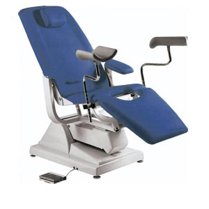 Poltrona ginecologica Gynex con portarotolo - blu Berna