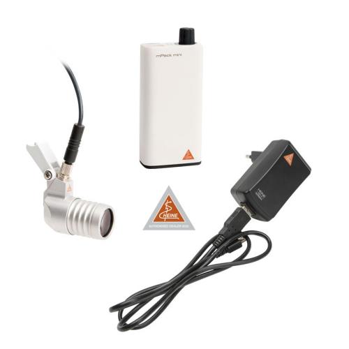 Heine LoupeLight 2 con mPack mini e alimentatore E4-USB