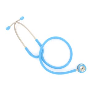Stéthoscope Classic pédiatrique à tête double - Lyre bleue claire