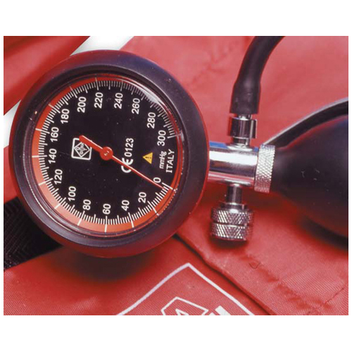 Sfigmomanometro aneroide a 1 tubo London - rosso
