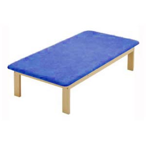 Lettino New Ramin L 100 in legno ad una sezione H 50 cm - blu