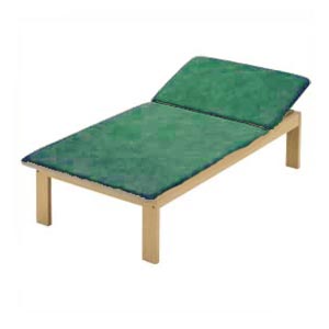 Lettino New Ramin LT 100 in legno a due sezioni H 50 cm - verde