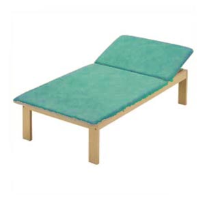 Lettino New Ramin LT 100 in legno a due sezioni H 50 cm - verde chiaro