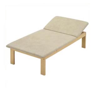 Lettino New Ramin LT 100 in legno a due sezioni H 50 cm - beige