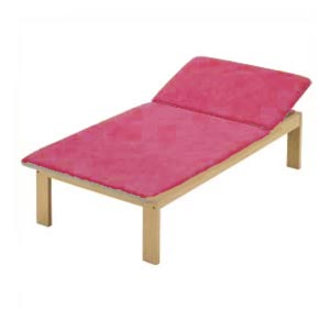 Lettino New Ramin LT 100 in legno a due sezioni H 50 cm - fucsia