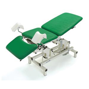 Lettino polivalente TEST PLUS UROGYN elettrico a tre sezioni - Verde
