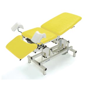 Lettino polivalente TEST PLUS UROGYN elettrico a tre sezioni - Giallo