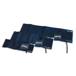 Manguito calibrado pediátrico + pulmón 1 tubo - 49×15 cm - azul marino
