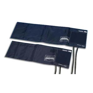Bracciale calibrato + polmone 2 tubi - 35×11 cm - blu