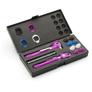 Oftalmoscopio Welch Allyn - Set Oto Pocket Plus LED - roxo