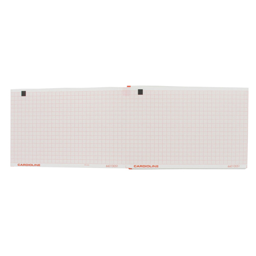 Carta ECG z-fold originale Cardioline ECG 100+ e 100S, 100x150mm