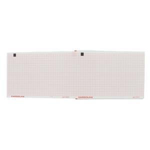 original Cardioline ecg z-fold para ECG 100+ e 100S, 100 × 150mm × 180 f. 10 peças