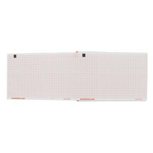 Papel térmico original Cardioline ecg z-fold para ECG 100+ e 100S, 100 x 150mm x 180 f. 10 peças