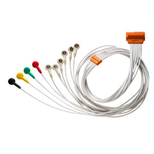 Câble patient pour ECG Cardioline HD+ - bouton pression