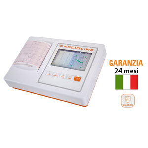 Cardioline ECG100L a 12 derivazioni e 3/6 canali con Glasgow