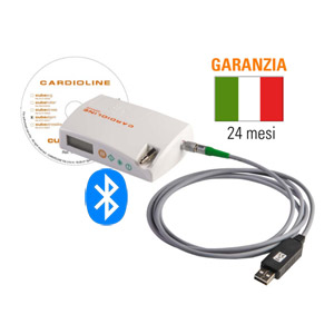 pressorio Cardioline Walk200b package - configurazione BT/USB con cavo