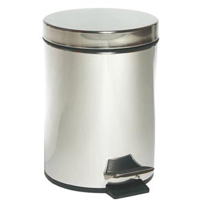 a pedale in acciaio inox - 5 litri