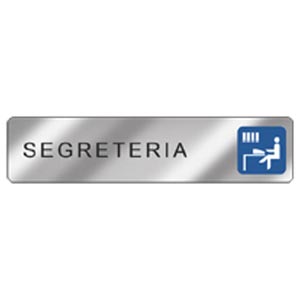 Targhetta Easy Fix con dicitura "Segreteria"