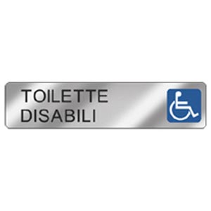 Easy Fix con dicitura "Toilette Disabili"