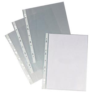 Busta forata trasparente - 50 buste - 22×30 cm