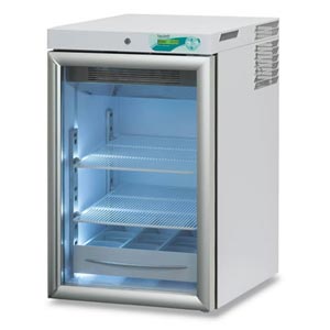 Frigorifero Fiocchetti Medika 140 ECT-F in acciaio inox 18/10 interno e esterno bianco- temperature +2°C e +15°C
