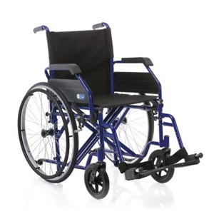 Sedia a rotelle Dual ad autospinta con doppia crocera - seduta 48 cm