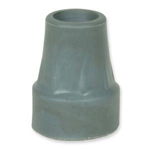 Puntale in gomma Ø 22 mm - grigio per stampelle a 