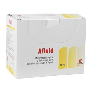 4 veli Afluid® filtraggio 98% tipo IIR con lacci