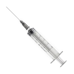 Siringa INJ-LIGHT da 2,5 ml cono luer centrale con ago montato 21 G - 0,8 × 38 mm