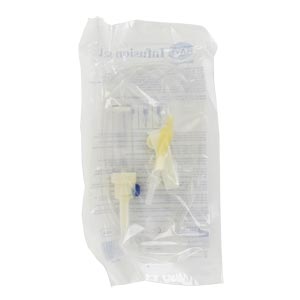 Equipo de infusión de sueros Luer Lock de PVC - en poly-bag