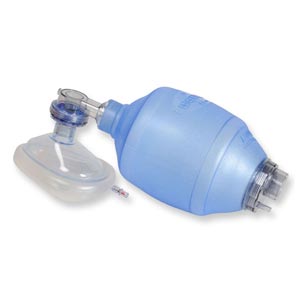 Resucitador desechable de PVC  -  adultos, pediátrico y neonatal