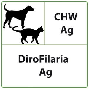 Test veterinario QuickProfile CHW Ag DiroFilaria (Canine Heartworm Ag)