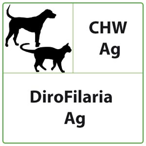 veterinario QuickProfile CHW Ag DiroFilaria (Canine Heartworm Ag)
