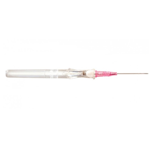 Catéteres venosos periféricos estériles BD Insyte Autoguard sin aletas 20G 1,1 x 25 mm - rosa
