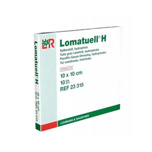 Gasa vaselinada Lomatuell H - 10 × 10 cm