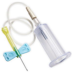 Kit prelievo BD Vacutainer Safety-Lok con sistema di prelievo sottovuoto e holder 23G 0,75×19 mm - azzurro
