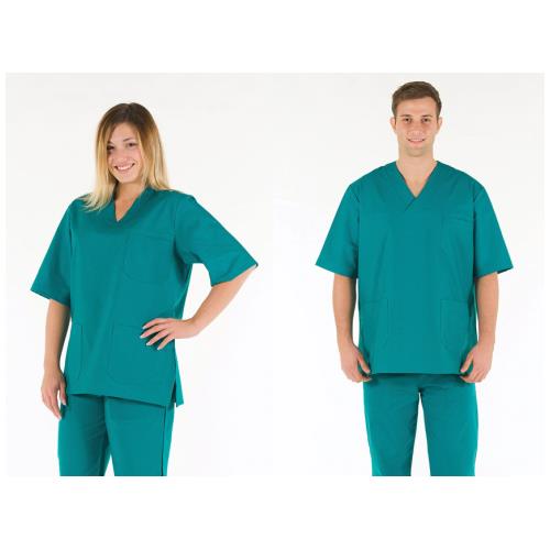 Casacca cotone unisex - verde - XL