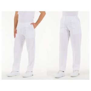 Pantaloni cotone unisex - bianchi - S