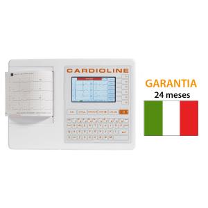 Cardioline ECG100S, eletrocardiógrafo 12 derivações e 3/6 canais