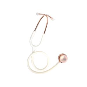 Blanco con acabado oro y rosa