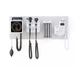 Estação de diagnóstico Welch Allyn Green Series 777 com PanOptic Basic, MacroView Basic, monitor de pressão arterial e SureTemp Plus