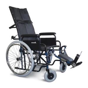 Carrozzina da transito K135 con schienale reclinabile - seduta 41 cm