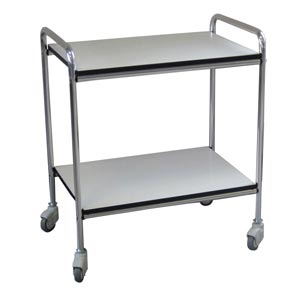 Carrello in alluminio Gima 3 a 2 ripiani