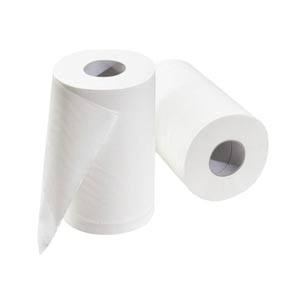 Toalhetes de papel em rolo