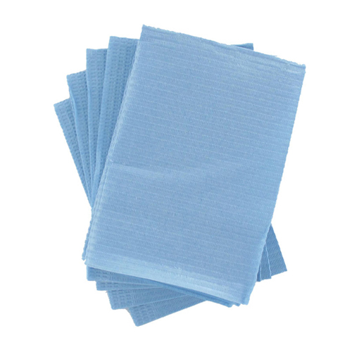 Serviettes pliées - 33 x 45 cm - bleu claire