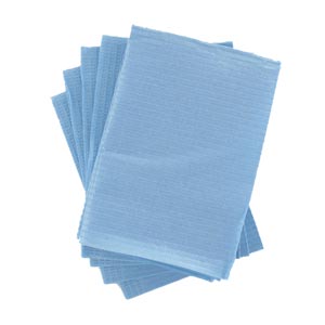 Serviettes pliées - 33 x 45 cm - bleu claire