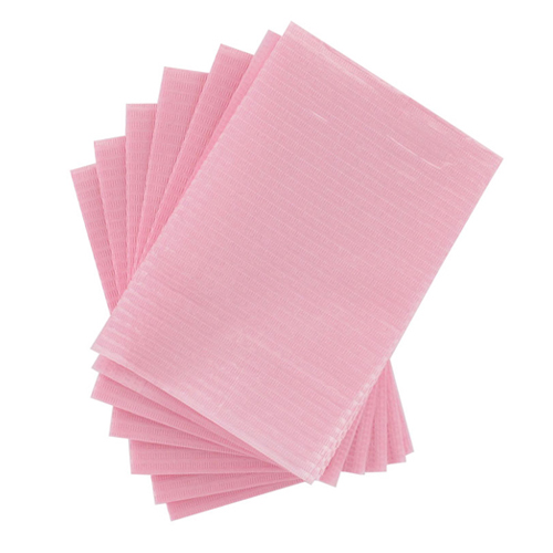 Serviettes pliées - 33 x 45 cm - rose