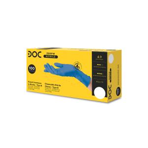 Luvas de nitrilo sem pó - grandes