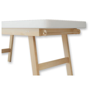 Support pour rouleau de lit pour tables d'examen en bois
