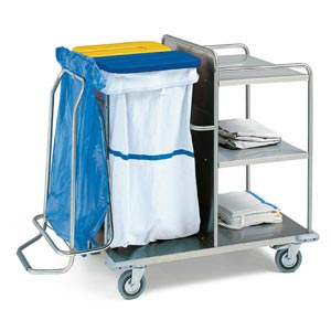 Carrello lavanderia - acciaio inox